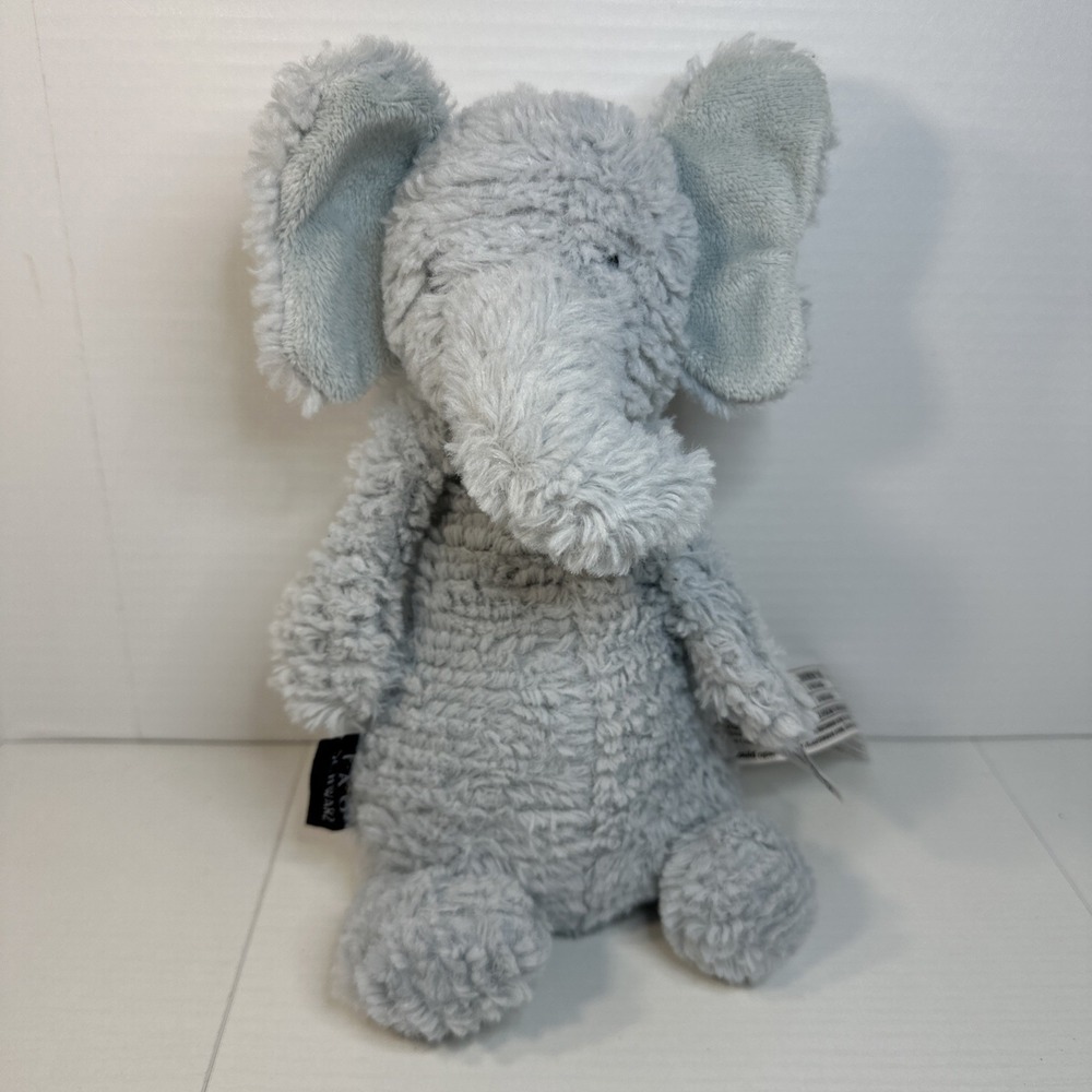 FAO Schwarz Toasties Blue Elephant Microwavable Comfort Plush 10" Weighted